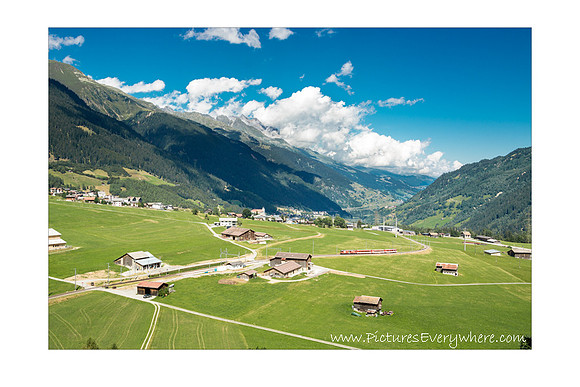 From our afternoon tea spot, looking across Segnas towards Discentis