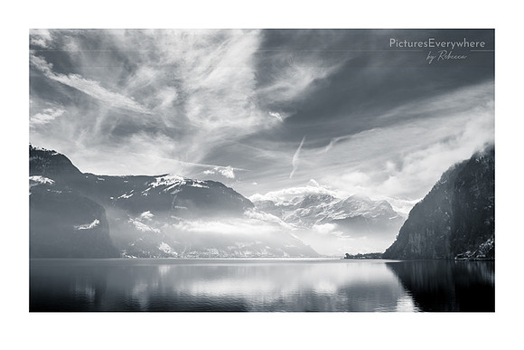 Mist and mountains, Urnersee, Uri, Switzerland