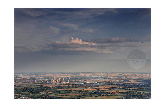 Didcot Power Station from the air, Oxfordshire, United Kingdom